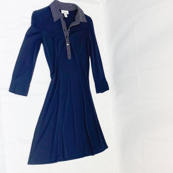 Ann Taylor Dresses & Skirts - Ann Taylor LOFT Women's Dress Navy Blue Light Weight Shift Dress